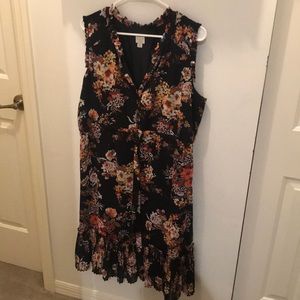 A new day floral mid length (past knee) dress